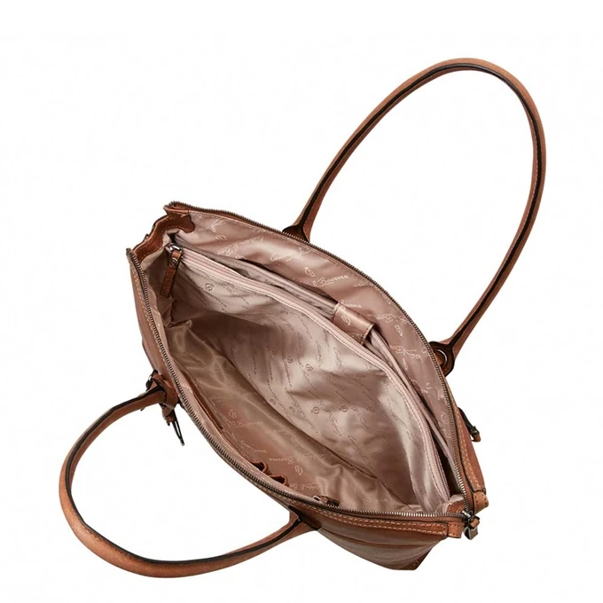 Castelijn & Beerens Carisma Laptop Schoudertas 15.6" + Tablet Cognac 4 Castelijn & Beerens Carisma Laptop Schoudertas 15.6" + Tablet Cognac - Afbeelding 4