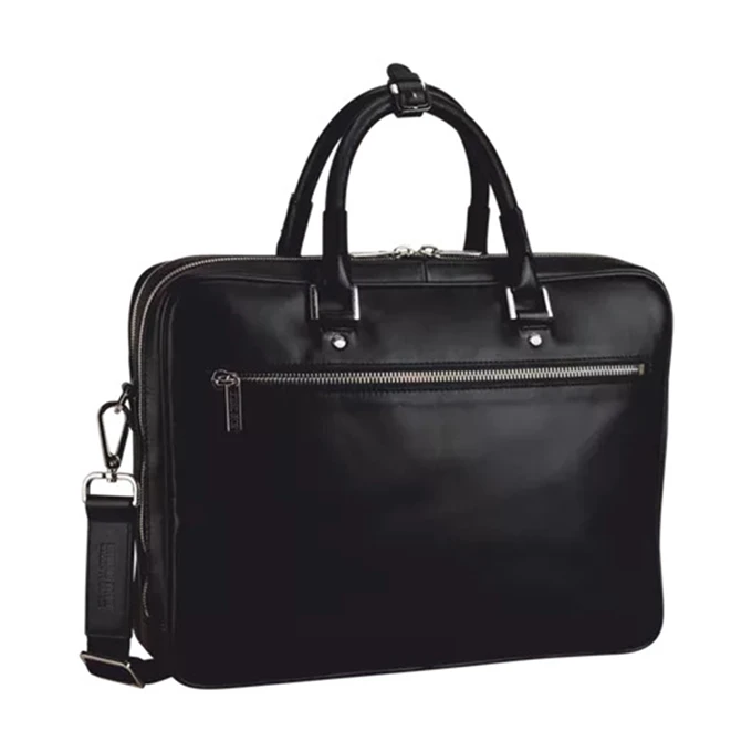 Leonhard Heyden Montreal Zipped Briefcase 2 Compartments Navy Blue 2 Leonhard Heyden Montreal Zipped Briefcase 2 Compartments Navy Blue - Afbeelding 2