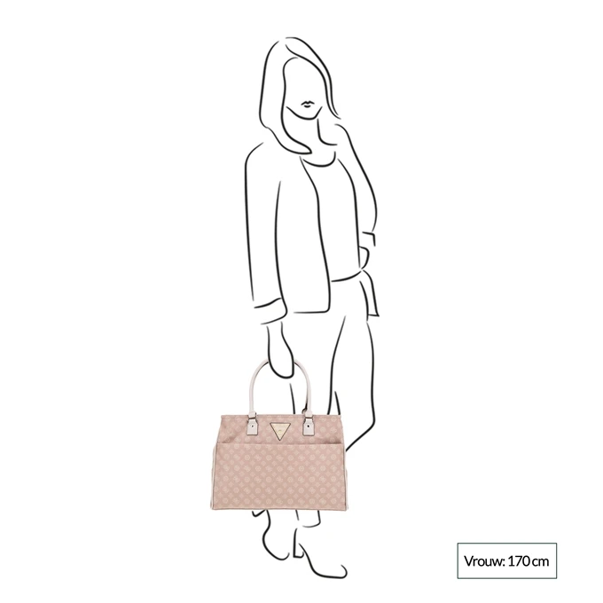 Guess Wilder Shopper Tote Light Rose Logo 2 Guess Wilder Shopper Tote Light Rose Logo - Afbeelding 2