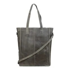 DSTRCT Raider Road Shopper Laptoptas 15,6" Leer Grijs -Mode Tassen Winkel image 7597