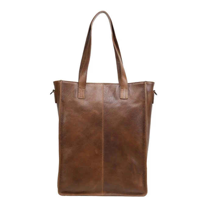 DSTRCT Raider Road Shopper Laptoptas 15,6" Leer Cognac 4 DSTRCT Raider Road Shopper Laptoptas 15,6" Leer Cognac - Afbeelding 4