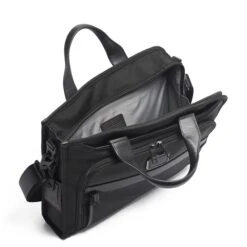 Tumi Alpha Slim Deluxe Portfolio Black -Mode Tassen Winkel image 7965
