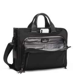 Tumi Alpha Slim Deluxe Portfolio Black -Mode Tassen Winkel image 7966