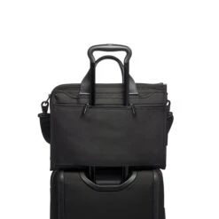 Tumi Alpha Slim Deluxe Portfolio Black -Mode Tassen Winkel image 7969