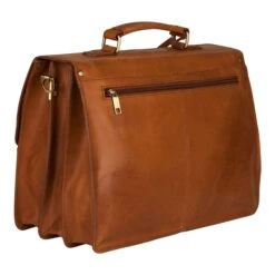 Burkely Vintage Dean Briefcase Cognac -Mode Tassen Winkel image 7980