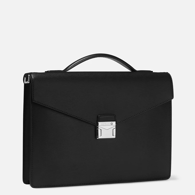 Montblanc Meisterstück 4810 Small Briefcase Black 3 Montblanc Meisterstück 4810 Small Briefcase Black - Afbeelding 3
