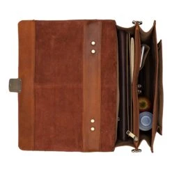 Burkely Scott Vintage Briefcase 2 Compartment Cognac -Mode Tassen Winkel image 8068