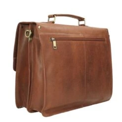 Burkely Scott Vintage Briefcase 2 Compartment Cognac -Mode Tassen Winkel image 8071