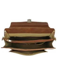 Burkely Scott Vintage Briefcase 2 Compartment Cognac -Mode Tassen Winkel image 8072