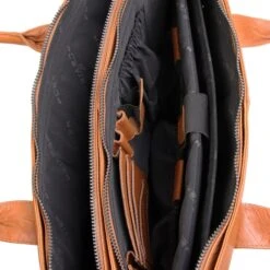 Plevier Amber Damestas 2 Vaks 15.6'' Cognac -Mode Tassen Winkel image 8095
