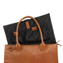Plevier Amber Damestas 2 Vaks 15.6'' Cognac -Mode Tassen Winkel image 8096
