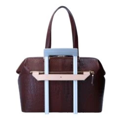FMME. Christy 15.6 Croco Brown -Mode Tassen Winkel image 8108