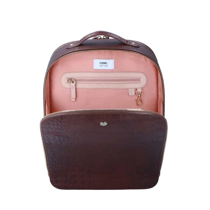 FMME. Claire 13.3 Backpack Croco Brown 7 FMME. Claire 13.3 Backpack Croco Brown - Afbeelding 7