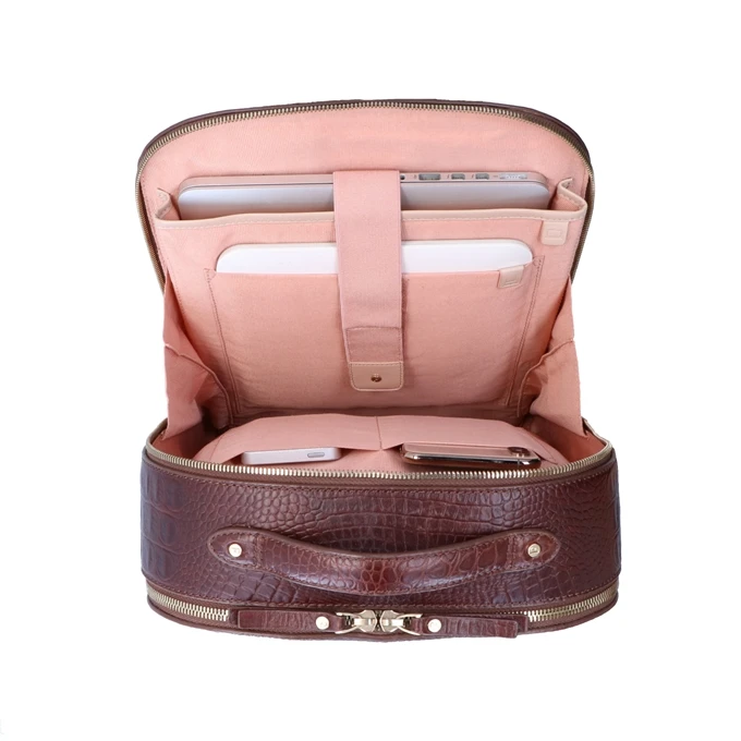 FMME. Claire 13.3 Backpack Croco Brown 8 FMME. Claire 13.3 Backpack Croco Brown - Afbeelding 8