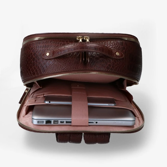 FMME. Claire 13.3 Backpack Croco Brown 14 FMME. Claire 13.3 Backpack Croco Brown - Afbeelding 14