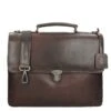 Leonhard Heyden Roma Briefcase 2 Compartments Brown