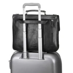 Leonhard Heyden Roma Briefcase 2 Compartments Brown -Mode Tassen Winkel image 9036