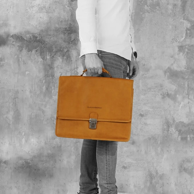 The Chesterfield Brand Shay Laptopbag Cognac 2 The Chesterfield Brand Shay Laptopbag Cognac - Afbeelding 2