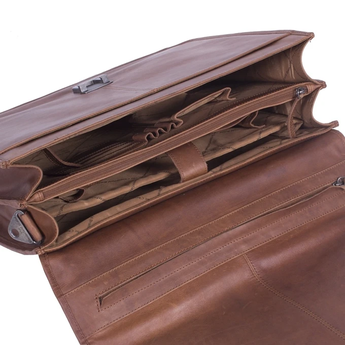 The Chesterfield Brand Shay Laptopbag Cognac 5 The Chesterfield Brand Shay Laptopbag Cognac - Afbeelding 5