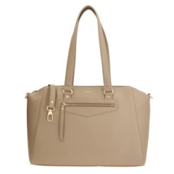 LouLou Essentiels Royal Nappa Laptopbag Taupe