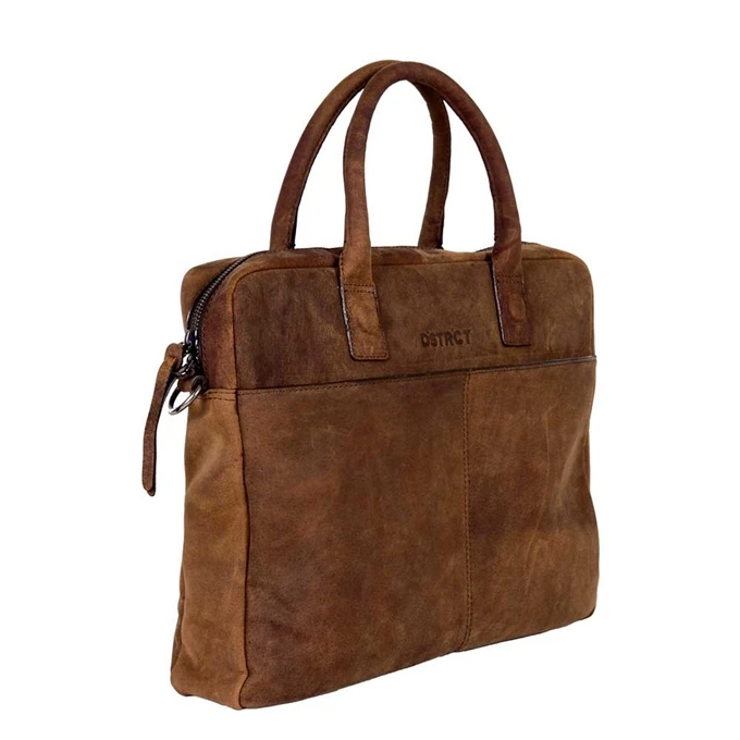 DSTRCT Wall Street Laptopbag 14" Brown 4 DSTRCT Wall Street Laptopbag 14" Brown - Afbeelding 4
