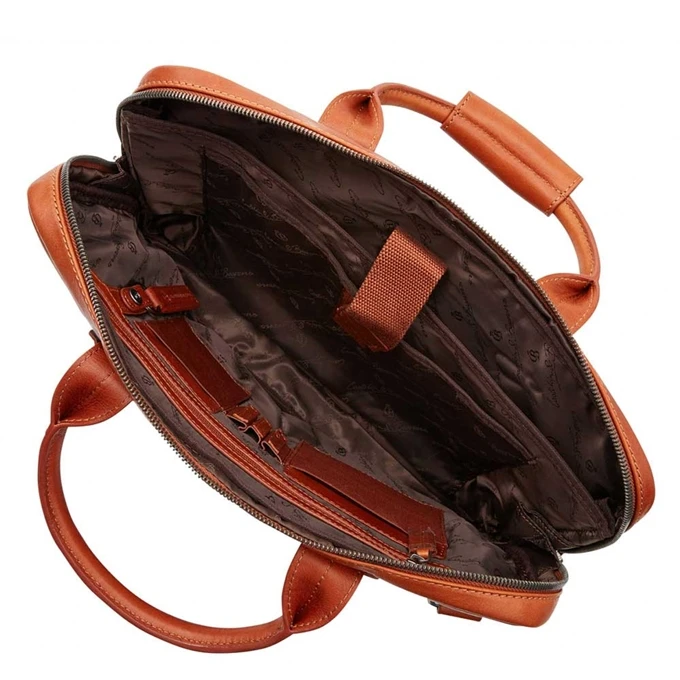 Castelijn & Beerens Firenze Business Laptopbag 15.6" Licht Bruin 4 Castelijn & Beerens Firenze Business Laptopbag 15.6" Licht Bruin - Afbeelding 4