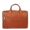Plevier Structure Lloyd Enkelvaks Laptoptas 17,3'' Cognac