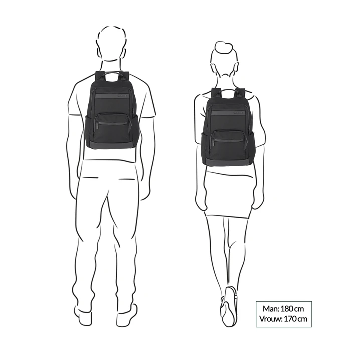 Travelite Meet Backpack Expandable Black 2 Travelite Meet Backpack Expandable Black - Afbeelding 2