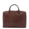 Plevier Basalt Leren Enkelvaks Laptoptas 15.6'' Bruin