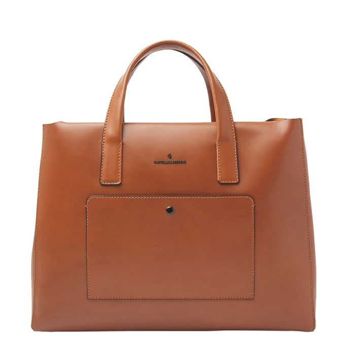 Castelijn & Beerens Dama Sofie Laptoptas 15.6'' Cognac 1 Castelijn & Beerens Dama Sofie Laptoptas 15.6'' Cognac