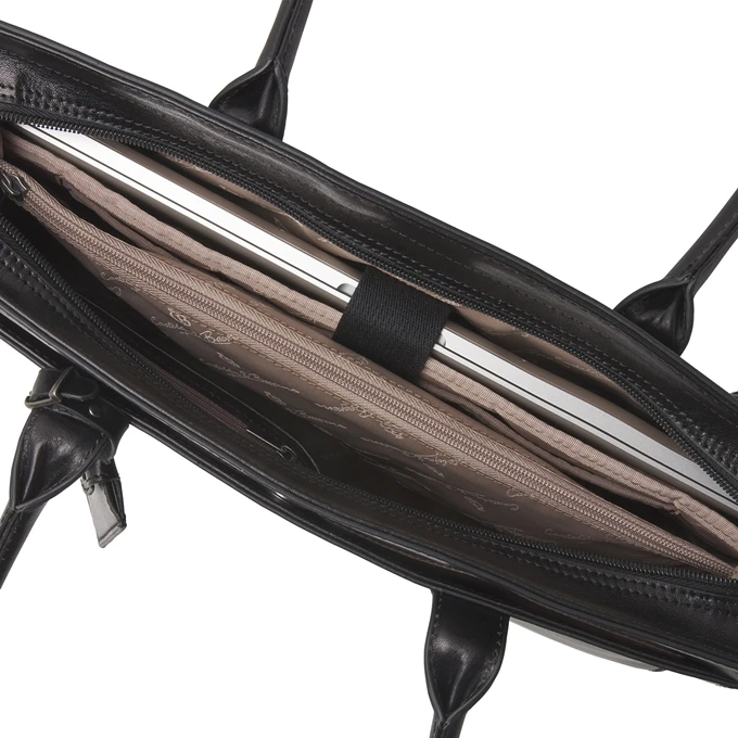 Castelijn & Beerens Gaucho Ellen Laptop Shoulderbag 15.6'' Zwart 4 Castelijn & Beerens Gaucho Ellen Laptop Shoulderbag 15.6'' Zwart - Afbeelding 4