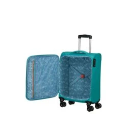 American Tourister Sea Seeker Spinner 55 Aqua Green -Mode Tassen Winkel image 952