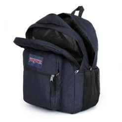 JanSport Big Student Rugzak Navy -Mode Tassen Winkel image 9640
