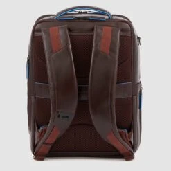 Piquadro Blue Square Computer Backpack Plain With IPad Pro Brown -Mode Tassen Winkel image 9658
