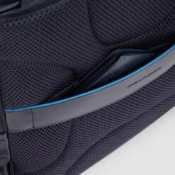 Piquadro Blue Square Computer Backpack Plain With IPad Pro Brown -Mode Tassen Winkel image 9662