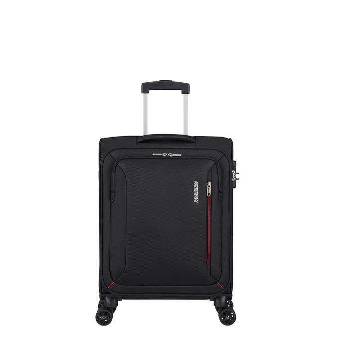 American Tourister Hyperspeed Spinner 55 TSA Jet Black 1 American Tourister Hyperspeed Spinner 55 TSA Jet Black