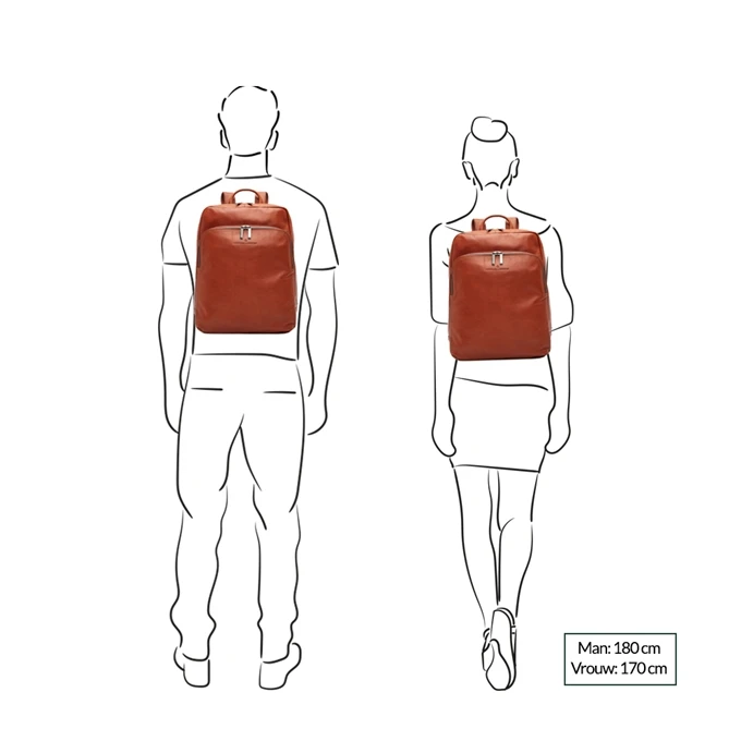 Castelijn & Beerens Firenze Business Rugzak 15.6" + Tablet Mocca 2 Castelijn & Beerens Firenze Business Rugzak 15.6" + Tablet Mocca - Afbeelding 2