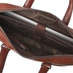 Castelijn & Beerens Gaucho Ted Laptop Bag 15.6'' Cognac -Mode Tassen Winkel image 9908