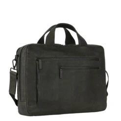 Leonhard Heyden Den Haag 2 Handle Brief Case 2 Compartments Olive