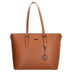 Charm London Birmingham Shopper 15.6 Inch Cognac -Mode Tassen Winkel image 9963