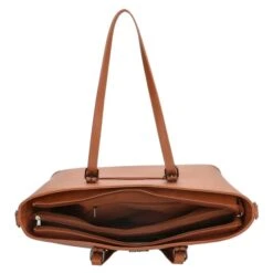Charm London Birmingham Shopper 15.6 Inch Cognac -Mode Tassen Winkel image 9966